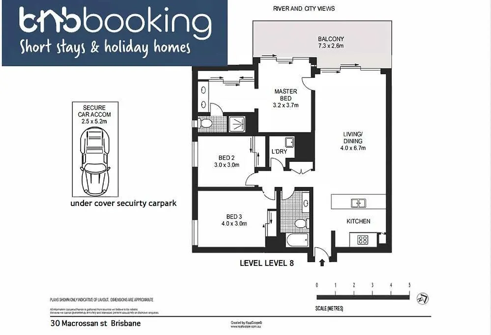 Apartment Brisbane City Luxe 3-Bd, Views, Pool, Car Park